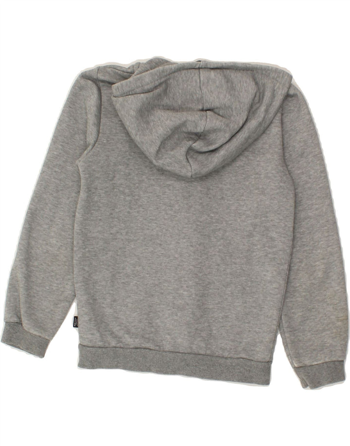PUMA Boys Graphic Zip Hoodie Sweater 7-8 Years Grey Cotton Vintage Puma and Second-Hand Puma from Messina Hembry 