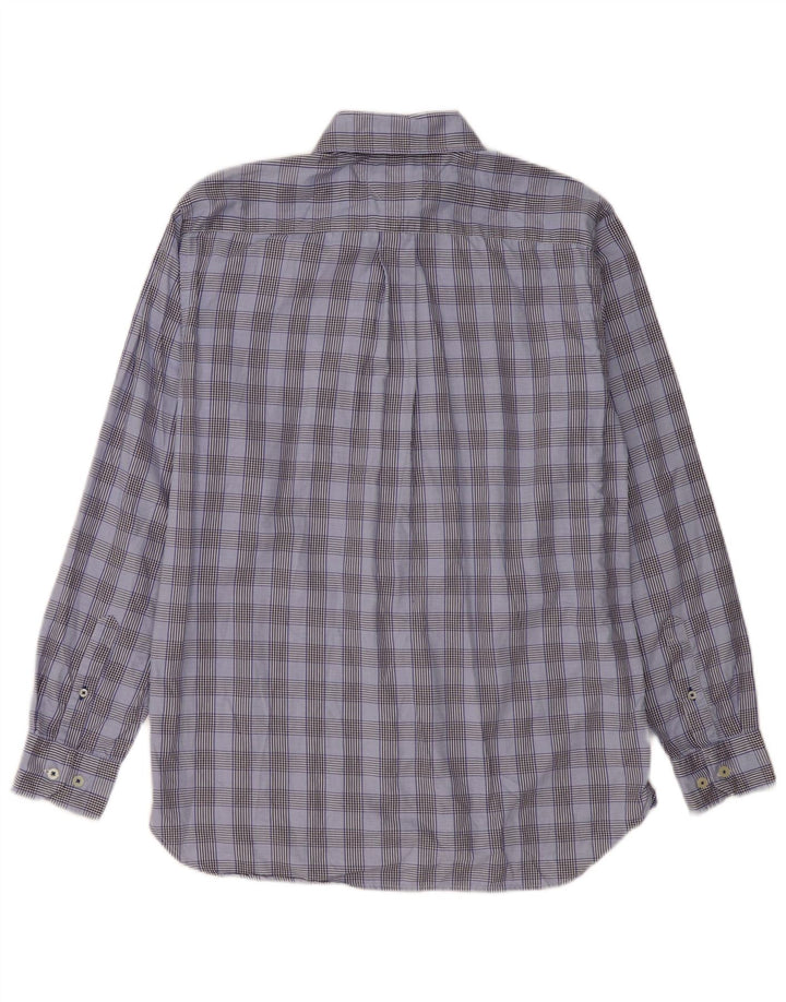 TOMMY HILFIGER Mens Shirt Medium Blue Check Cotton