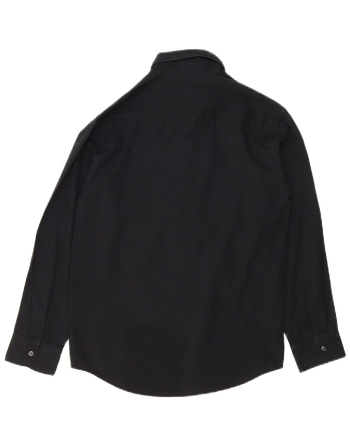 CHAPS Boys Shirt 10-11 Years Medium Black Cotton