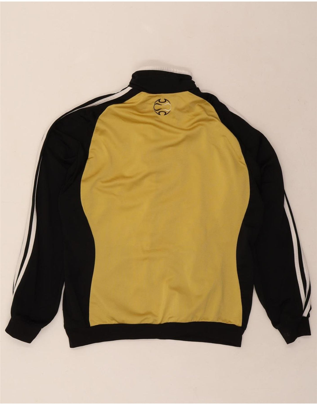ADIDAS Boys Tracksuit Top Jacket 15-16 Years Black Colourblock Polyester Vintage Adidas and Second-Hand Adidas from Messina Hembry 