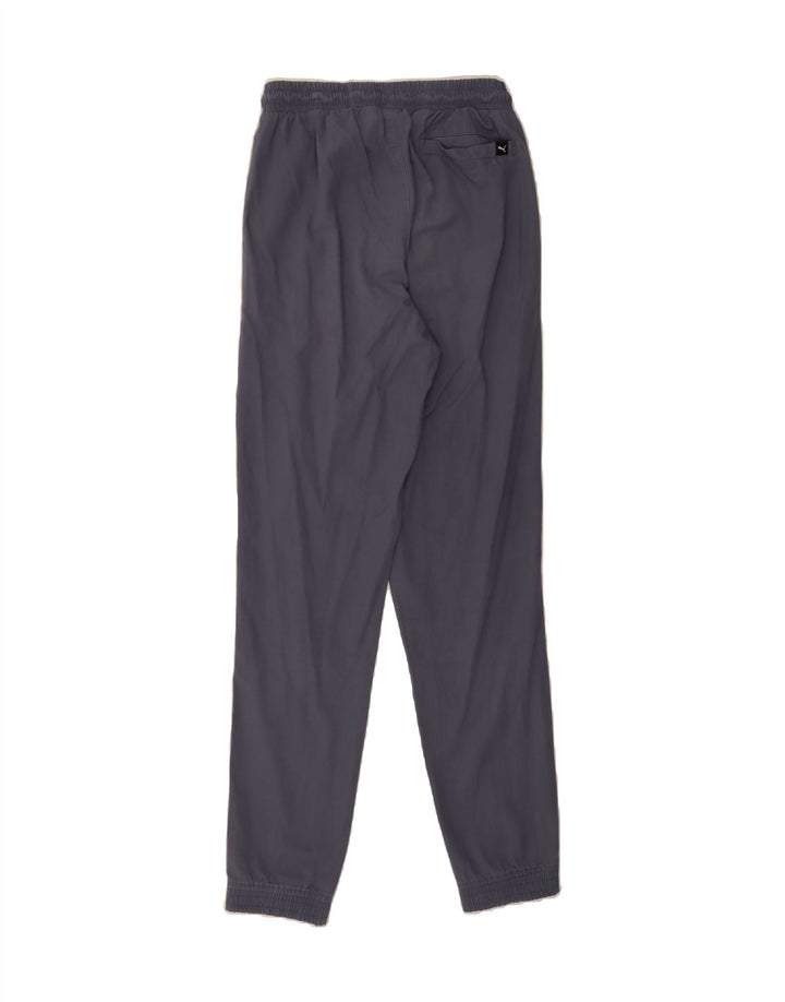 PUMA Mens Graphic Tracksuit Trousers Joggers Small  Grey Vintage Puma and Second-Hand Puma from Messina Hembry 