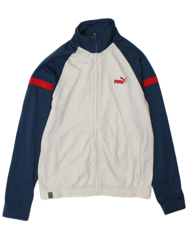 Puma Mens Tracksuit Top Jaqueta XS Branco Colorblock
