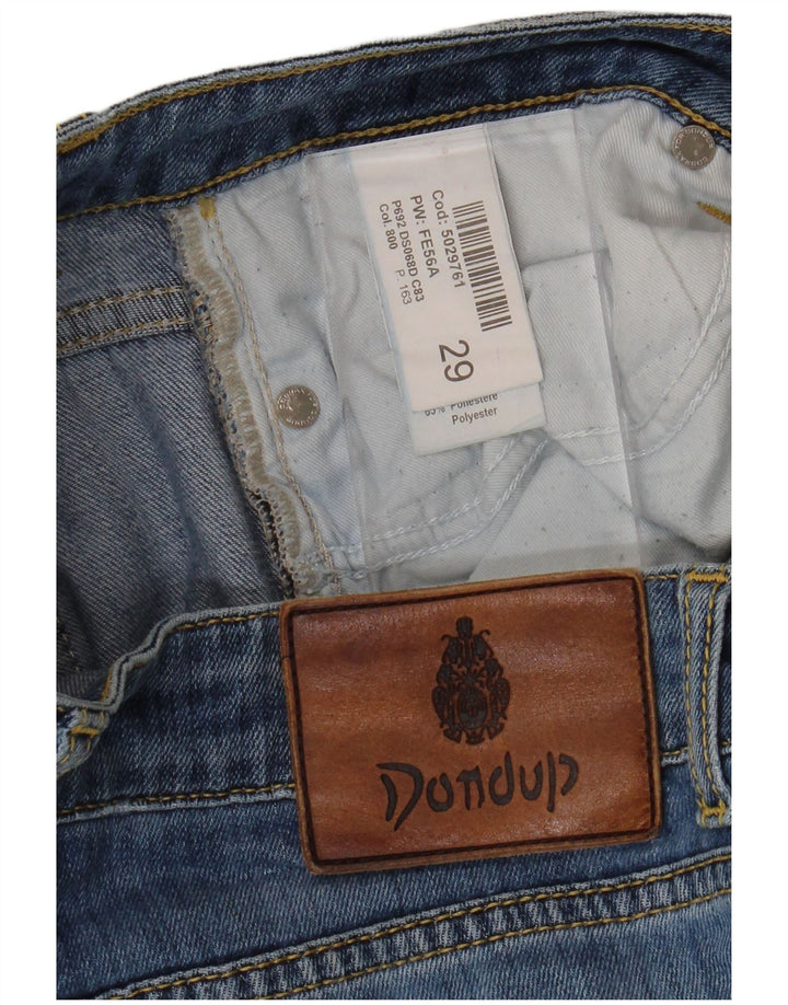 DONDUP Womens Distressed Slim Jeans W29 L27 Blue Cotton