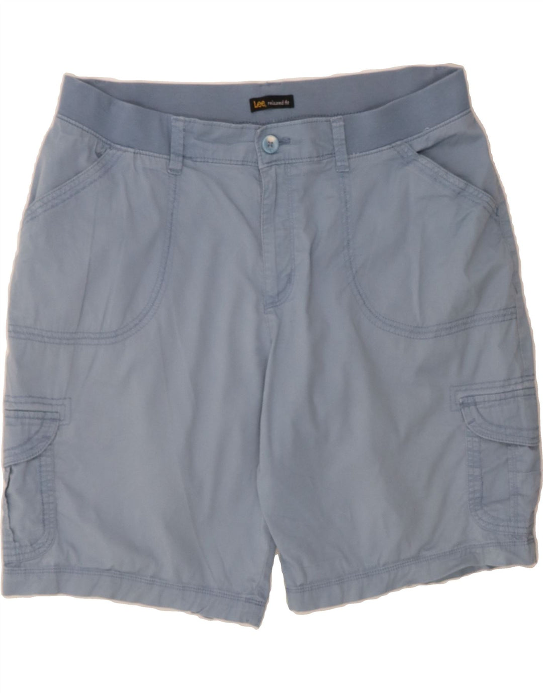 LEE Mens Relaxed Fit Cargo Shorts  W40 XL Blue Vintage Lee and Second-Hand Lee from Messina Hembry 