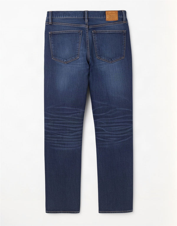 Jeans dritti da uomo Polo Ralph Lauren W36 L32 cotone blu