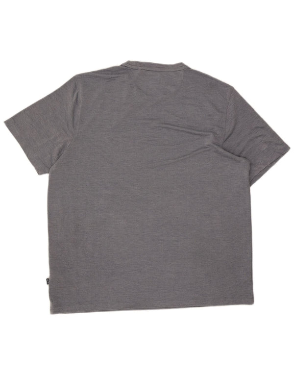 Chaps Mens T-Shirt Top 2XL Grey Modal