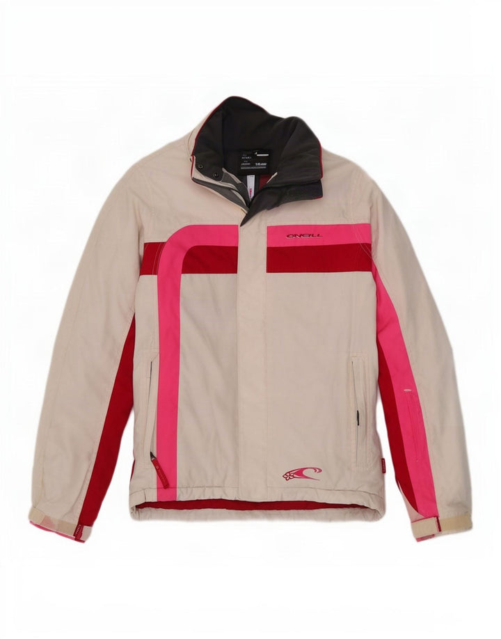 O'Neill Chaqueta cortavientos para mujer UK 40 Small White Colourblock Poliéster