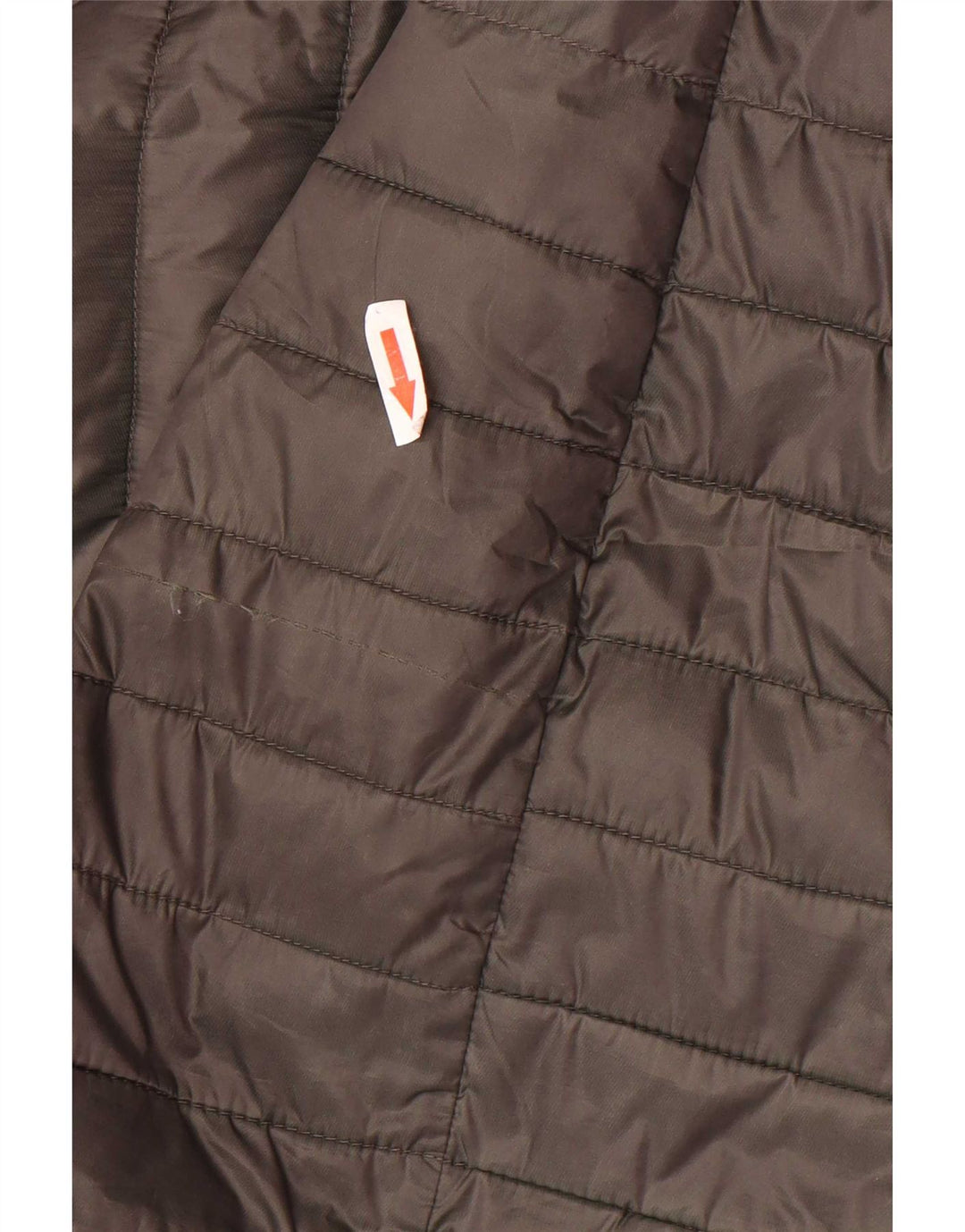 Massimo Dutti Womens Hooded Padded Coat UK 10 Small Khaki Polyester