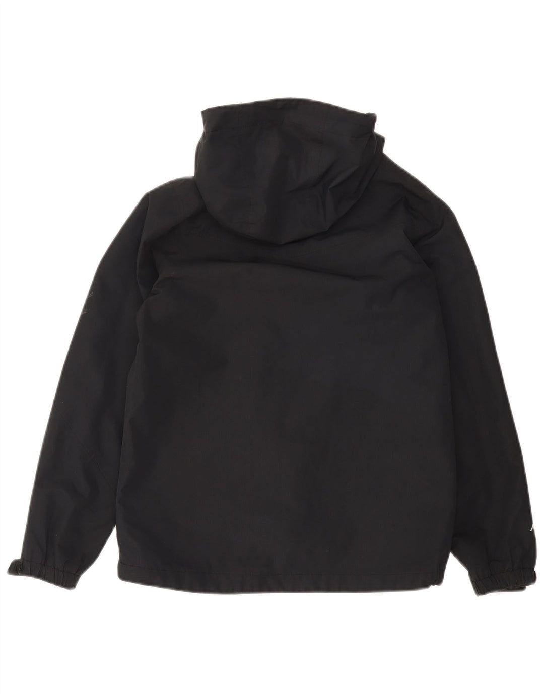 BERGHAUS Boys Hooded Rain Jacket 11-12 Years Navy Blue Polyester
