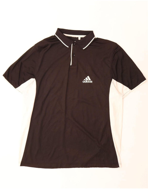 Camisa polo masculina Adidas 2XL preta colorblock