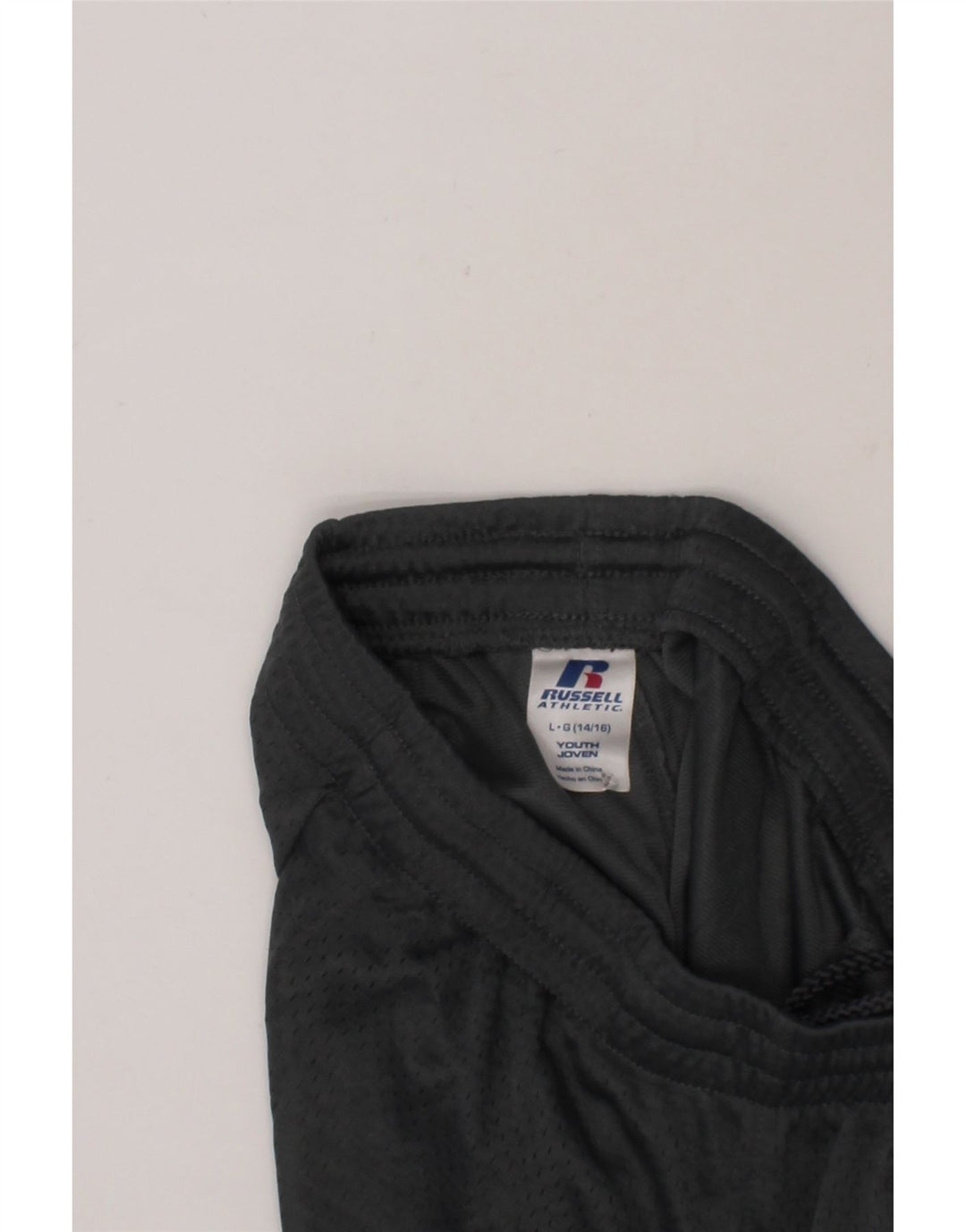RUSSELL ATHLETIC Boys Sport Shorts 14-15 Years Large  Grey Polyester Vintage Russell Athletic and Second-Hand Russell Athletic from Messina Hembry 