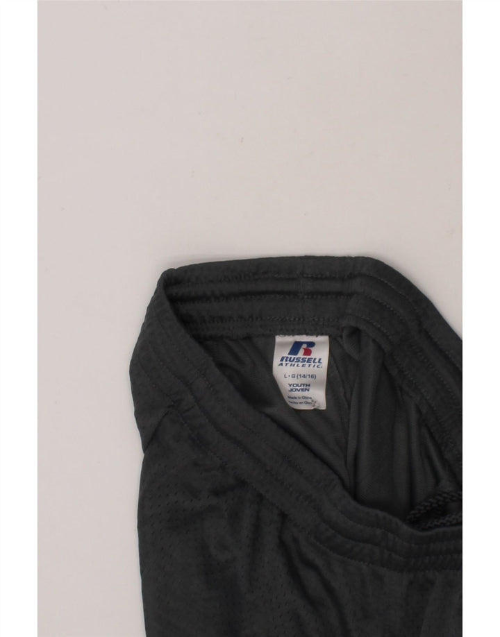 RUSSELL ATHLETIC Boys Sport Shorts 14-15 Years Large  Grey Polyester Vintage Russell Athletic and Second-Hand Russell Athletic from Messina Hembry 