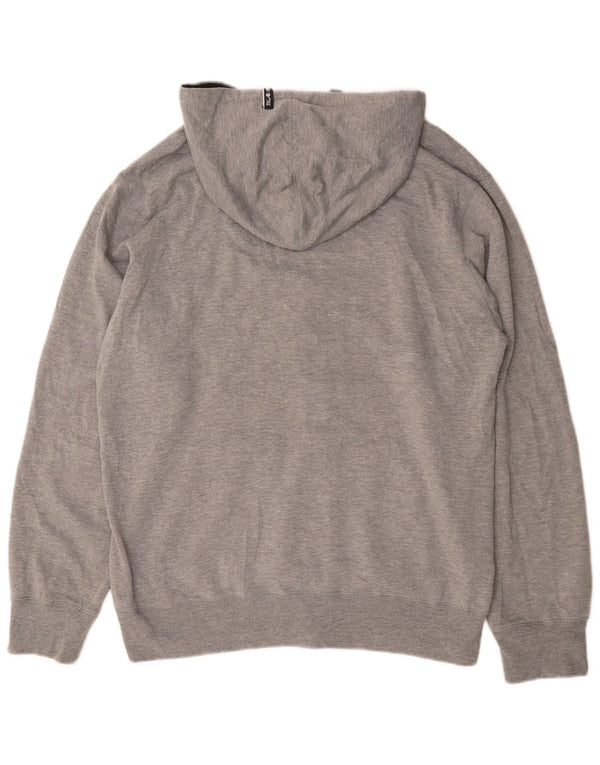 Billabong Mens Graphic Zip Hoodie Sweater XL Grey Cotton