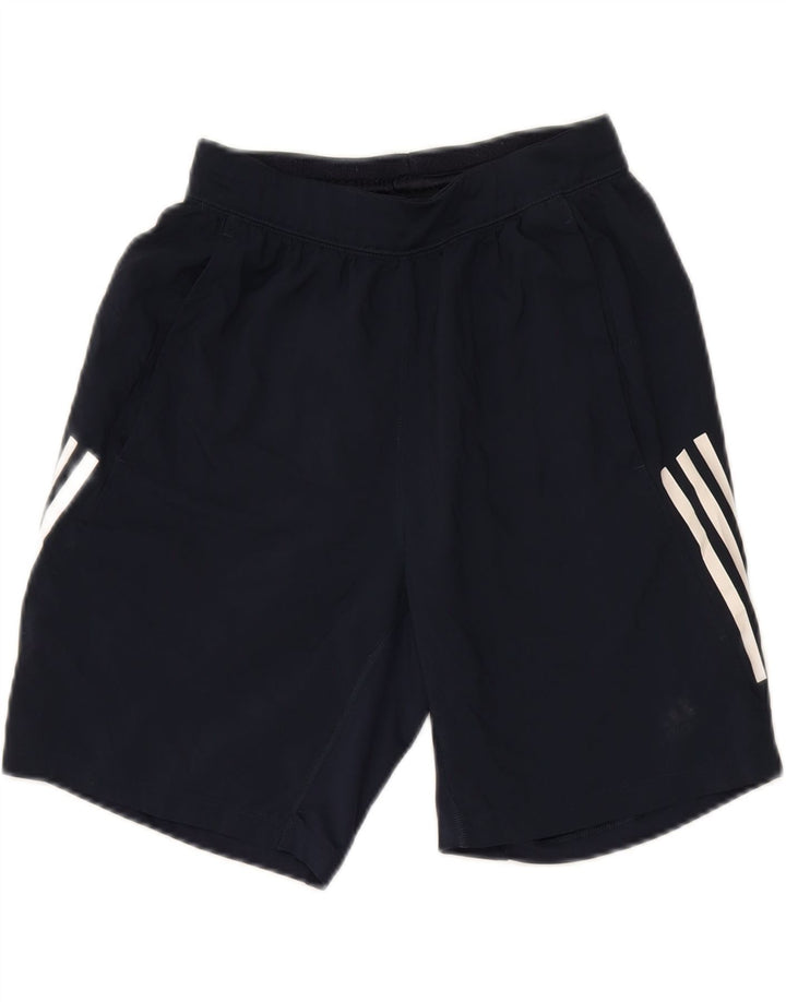 ADIDAS Mens Climalite Sport Shorts Small  Navy Blue Polyester Vintage Adidas and Second-Hand Adidas from Messina Hembry 