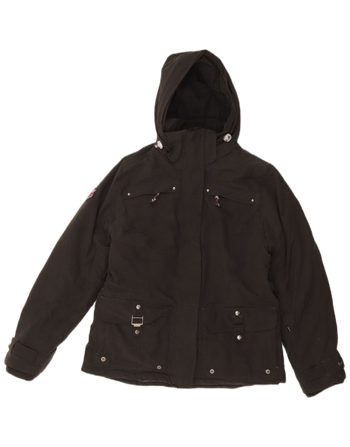 TCM Womens Hooded Windbreaker Jacket UK 10/12 Medium Black Polyester