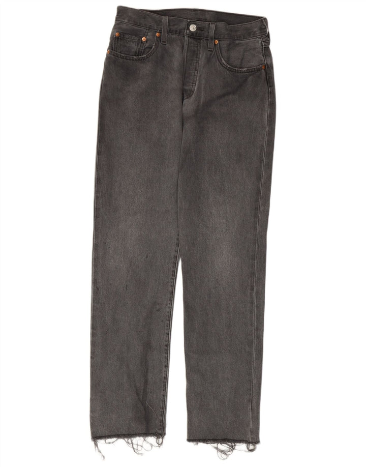 Levi's Mens 501 Straight Jeans W27 L30 Grey Cotton