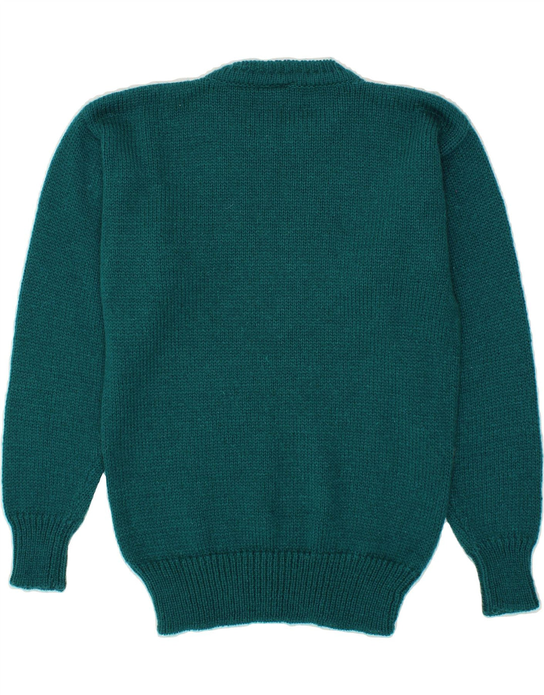 EVE Womens Crew Neck Jumper Sweater EU 38 Medium Green Argyle/Diamond Vintage Eve and Second-Hand Eve from Messina Hembry 