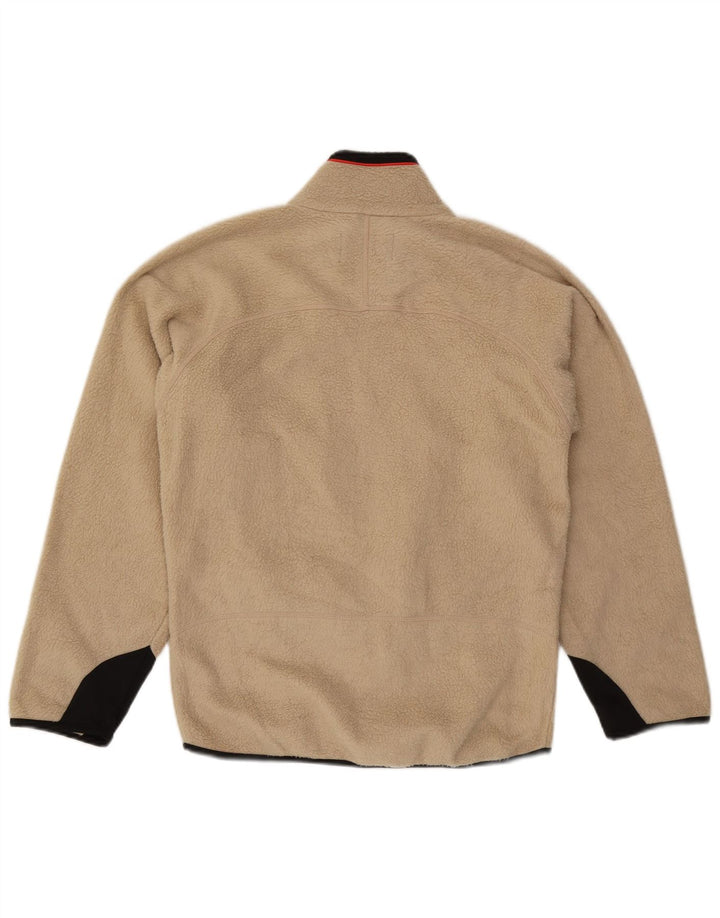 Fila Mens Fleece Jacket UK 36 Small Beige Polyester