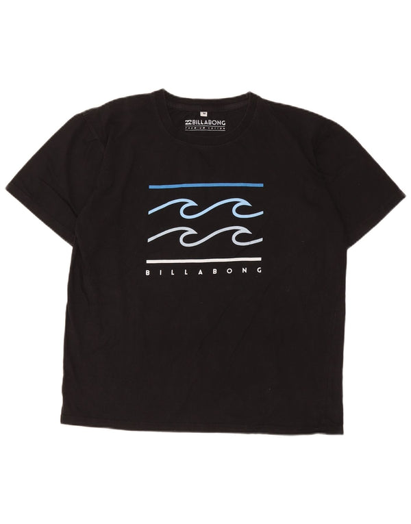 Billabong Mens Graphic T-Shirt Top Medium Black