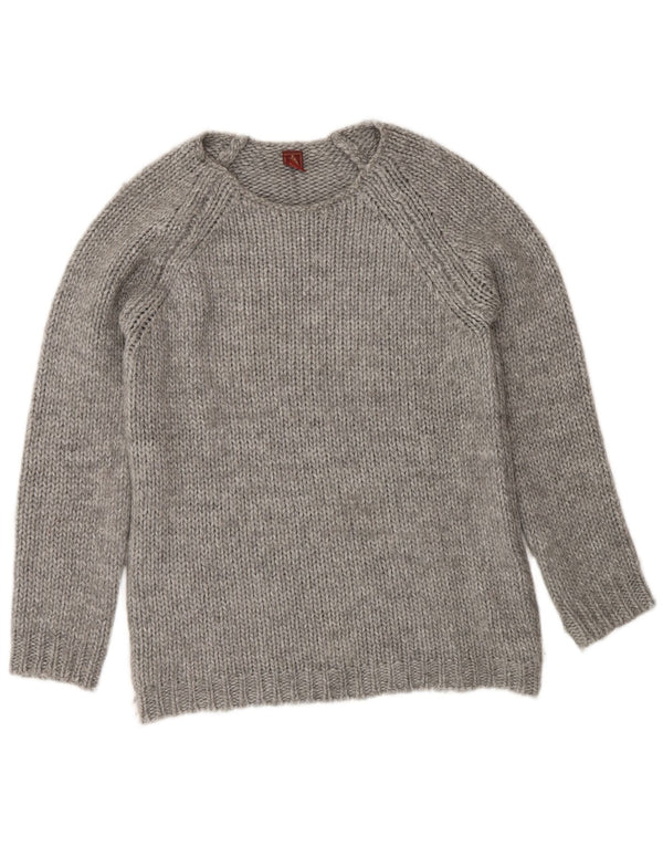 Dondup Γυναικείο πουλόβερ με λαιμόκαυστο UK 14 Medium Grey Wool