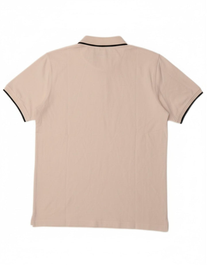 CARRERA Mens Regular Polo Shirt Large White Cotton Vintage Carrera and Second-Hand Carrera from Messina Hembry 