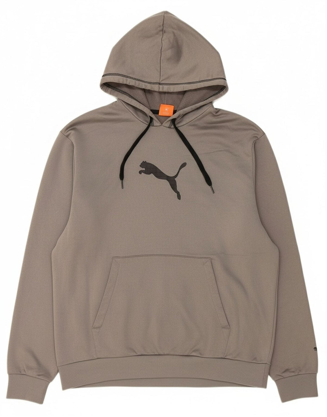 PUMA Mens Graphic Hoodie Jumper XL Grey Polyester