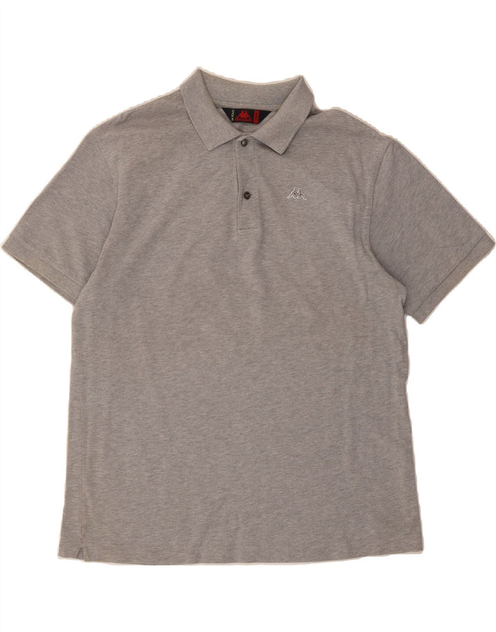 KAPPA Mens Polo Shirt XL Grey Vintage Kappa and Second-Hand Kappa from Messina Hembry 