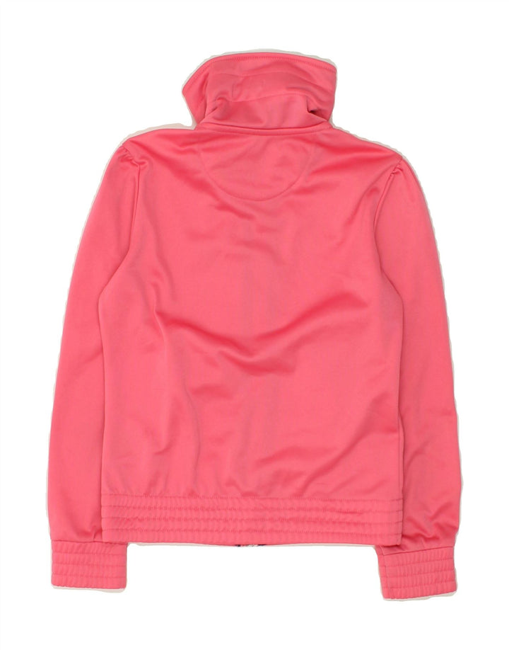 DIADORA Girls Graphic Tracksuit Top Jacket 9-10 Years Large Pink Polyester | Vintage Diadora | Thrift | Second-Hand Diadora | Used Clothing | Messina Hembry 