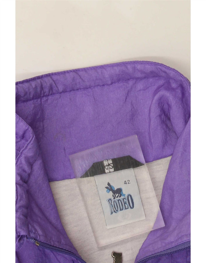 Rodeo Womens Oversized Rain Jacket EU 42 Large Purple Nylon