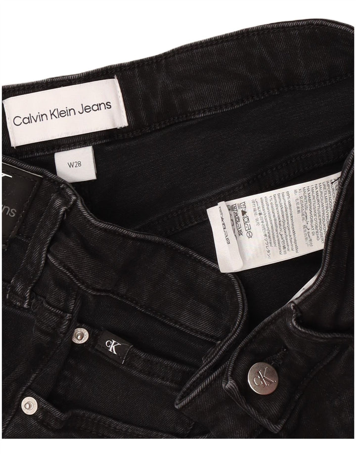 Calvin Klein denimshorts til kvinder W28 Mellem sort bomuld