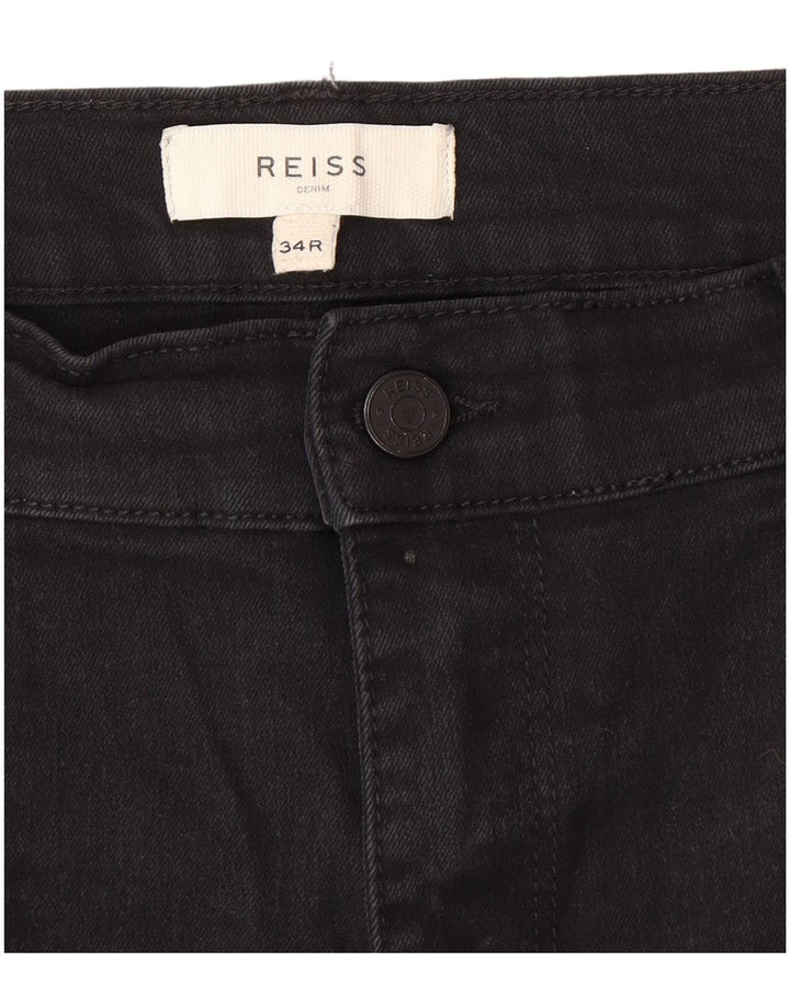 Reiss Mens Slim Jeans W34 L30 Grey Cotton