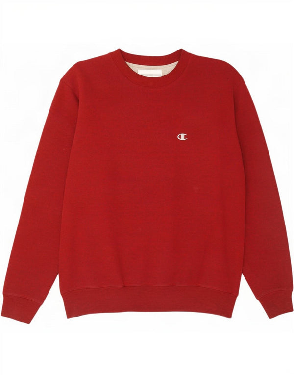 Felpa da uomo Champion Maglione in cotone bordeaux medio