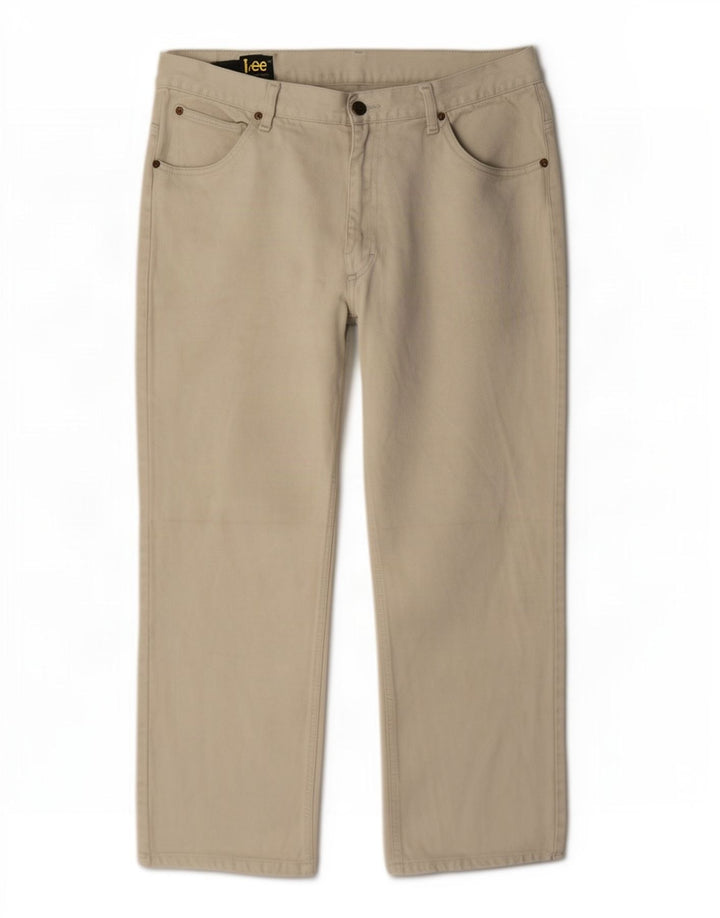 Lee Mens Straight Jeans W36 L27 Beige