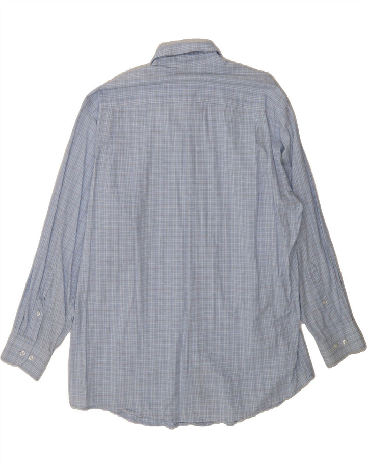 NAUTICA Mens Shirt Size 16 Large Blue Check Cotton Vintage Nautica and Second-Hand Nautica from Messina Hembry 