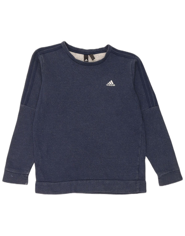 Adidas Mens Sweatshirt Jumper Medium Navy Blue Cotton