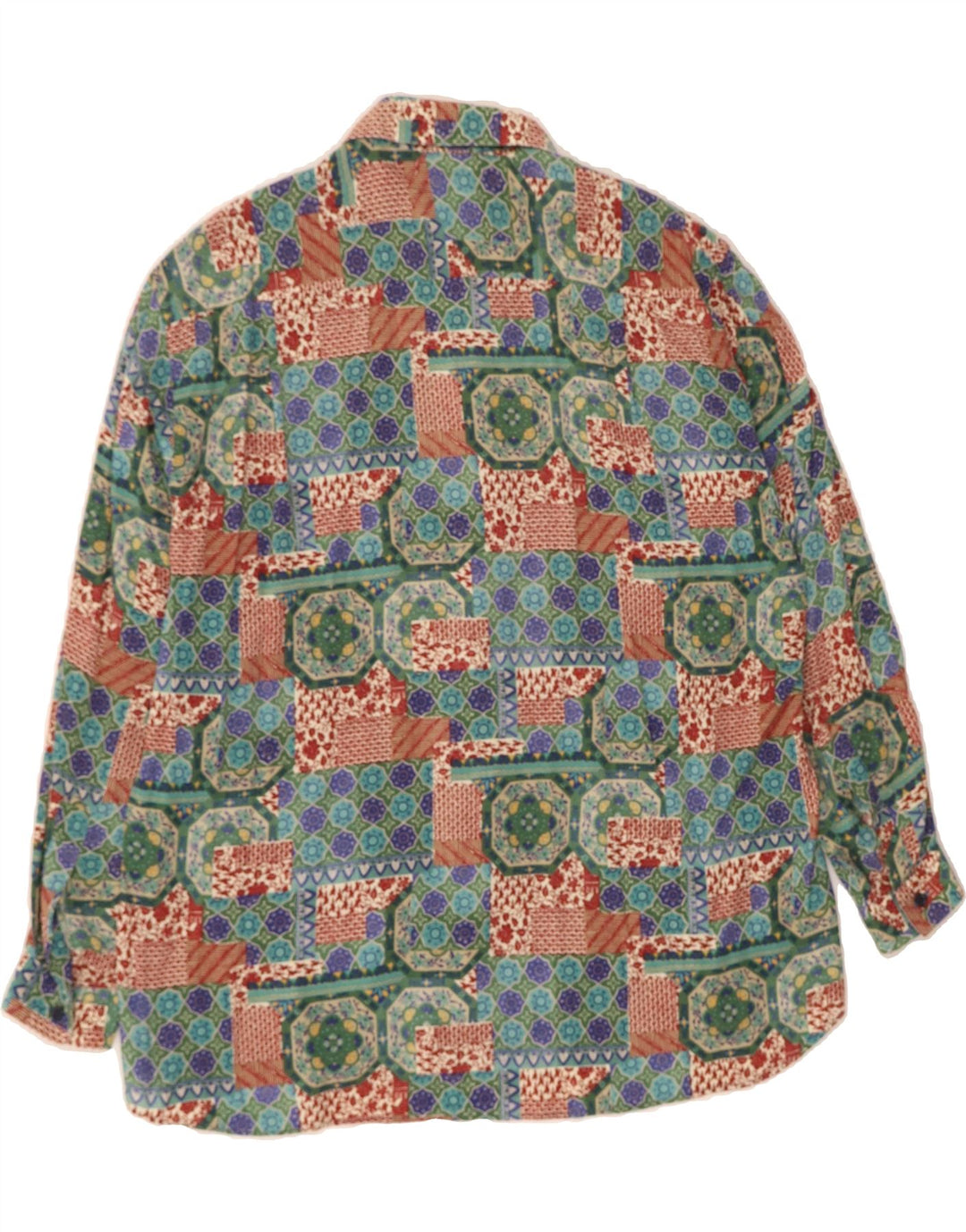 CASSERA Womens Shirt UK 16 Large Multicoloured Patchwork Vintage Cassera and Second-Hand Cassera from Messina Hembry 