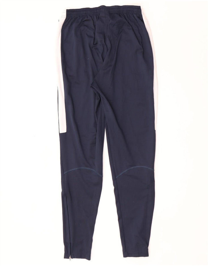 Nike Mens Dri Fit Tracksuit Trousers Small  Navy Blue Colourblock Polyester