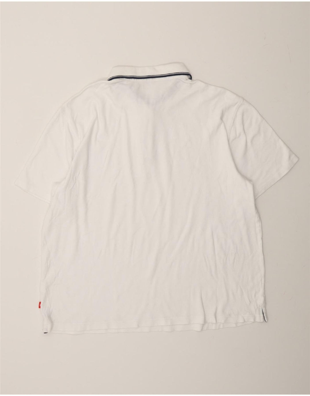 IZOD Mens Polo Shirt 2XL White Cotton Vintage Izod and Second-Hand Izod from Messina Hembry 