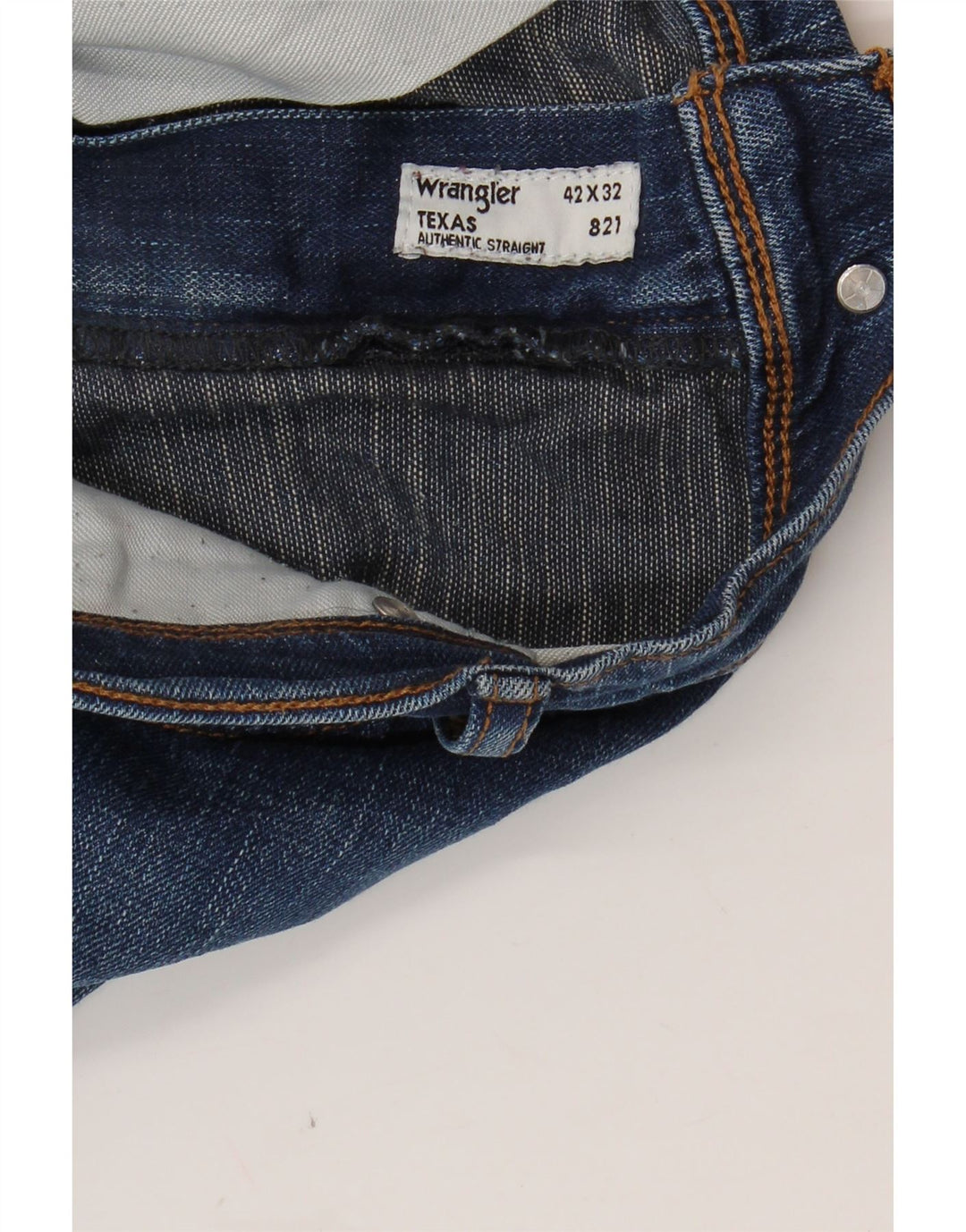 WRANGLER Mens Texas Straight Jeans W42 L27 Blue Vintage Wrangler and Second-Hand Wrangler from Messina Hembry 