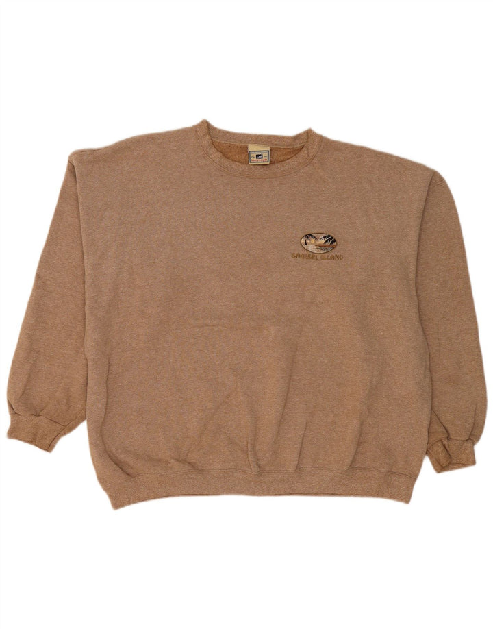 Lee Sweat-shirt pour homme, grand, beige