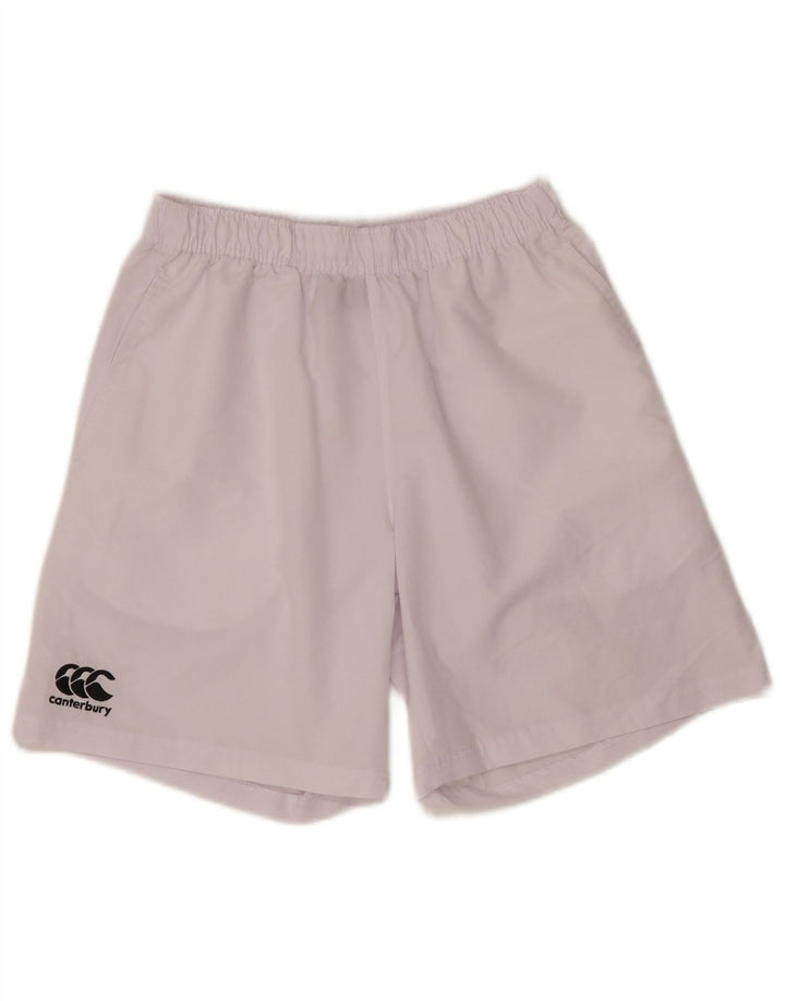 Canterbury Mens Sport Shorts Small White Polyester