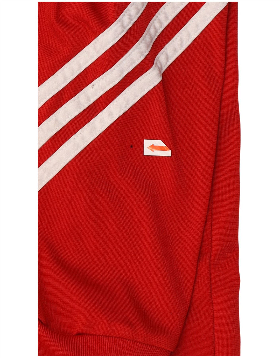 ADIDAS Mens Tracksuit Top Jacket Large Red Colourblock Polyester