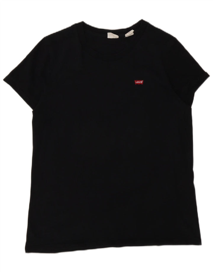 Levi's Womens T-Shirt Top UK 14 Medium Black