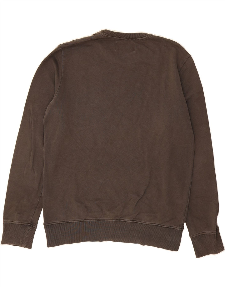 CALVIN KLEIN JEANS Mens Graphic Sweatshirt Jumper Large Black Vintage Calvin Klein Jeans and Second-Hand Calvin Klein Jeans from Messina Hembry 