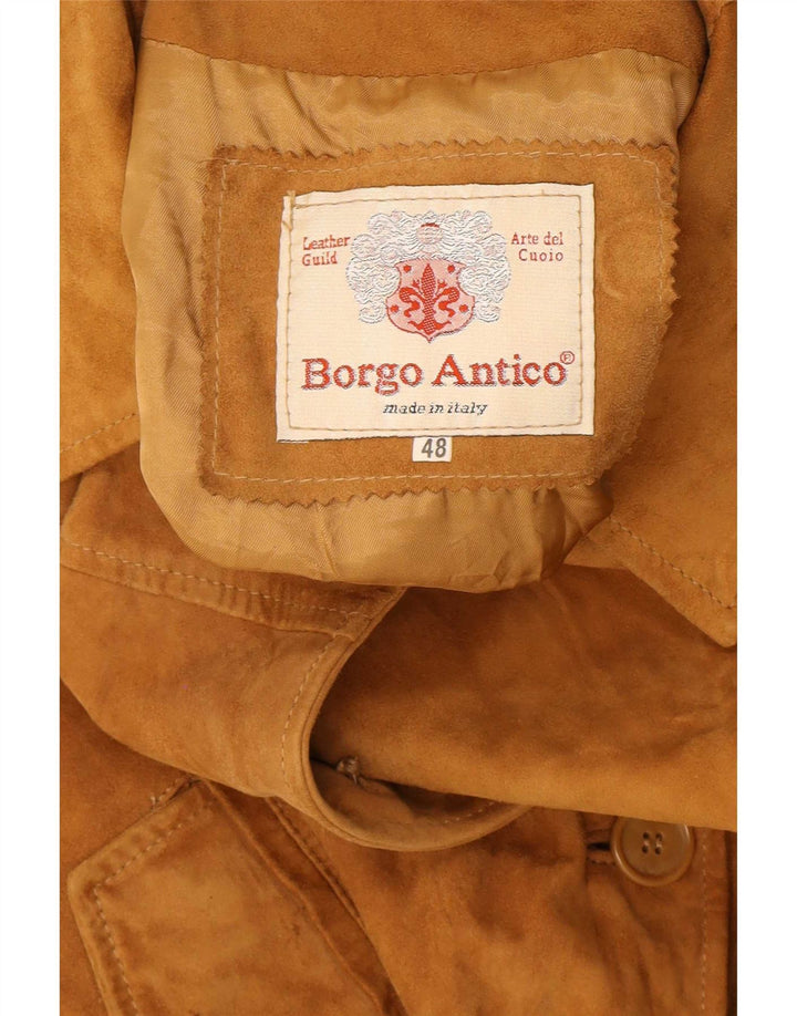Borgo Antico Dame Ruskindsjakke IT 48 XL Beige Læder