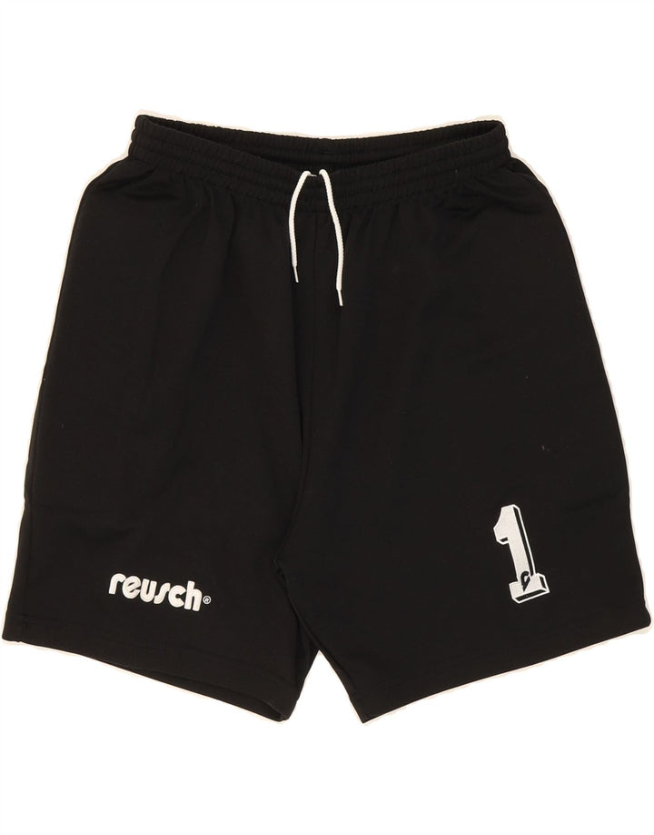 REUSCH Mens Sport Shorts XL  Black Polyester Vintage Reusch and Second-Hand Reusch from Messina Hembry 