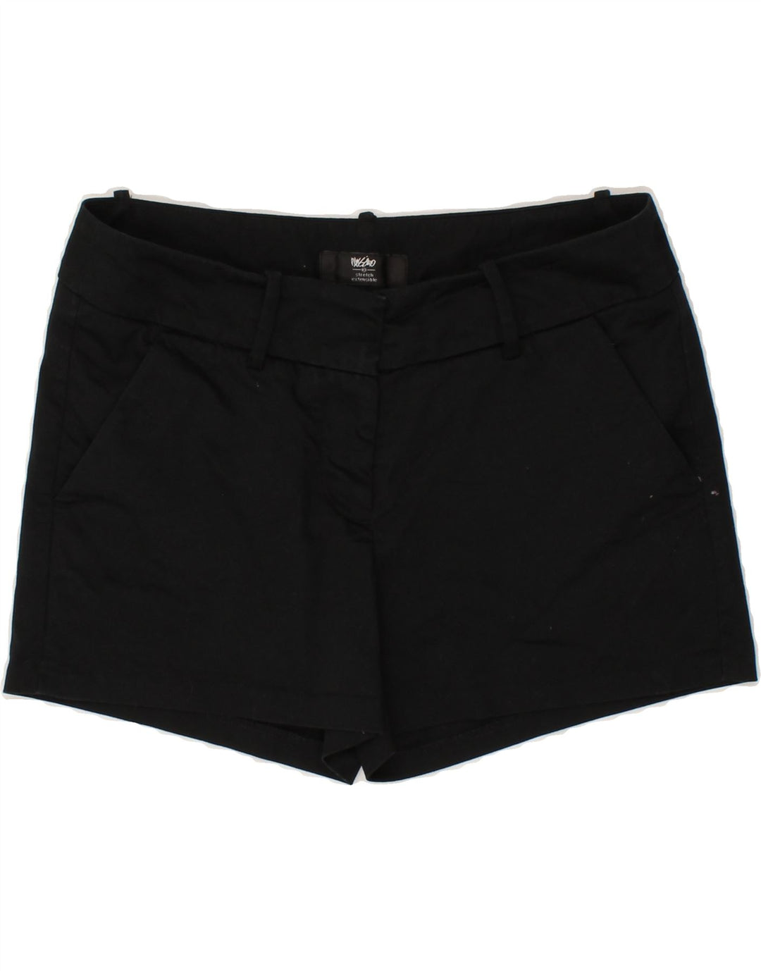 MOSSIMO Womens Stretch Chino Shorts US 4 Small W30  Black Cotton Vintage Mossimo and Second-Hand Mossimo from Messina Hembry 