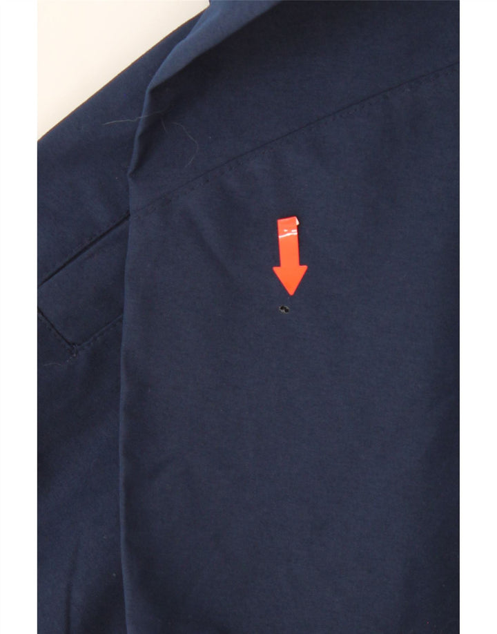 UMBERTO Mens Sweatshirt Jumper Small Navy Blue Polyester Vintage Umberto and Second-Hand Umberto from Messina Hembry 