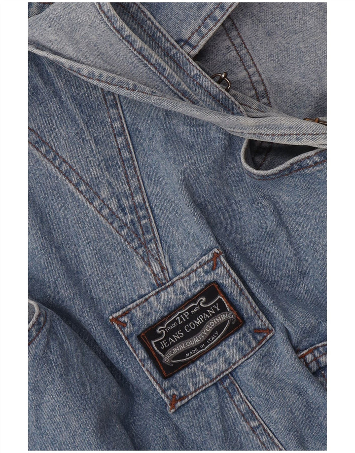Lynlås Dame Cargo Dungarees Jeans W36 L29 Blå