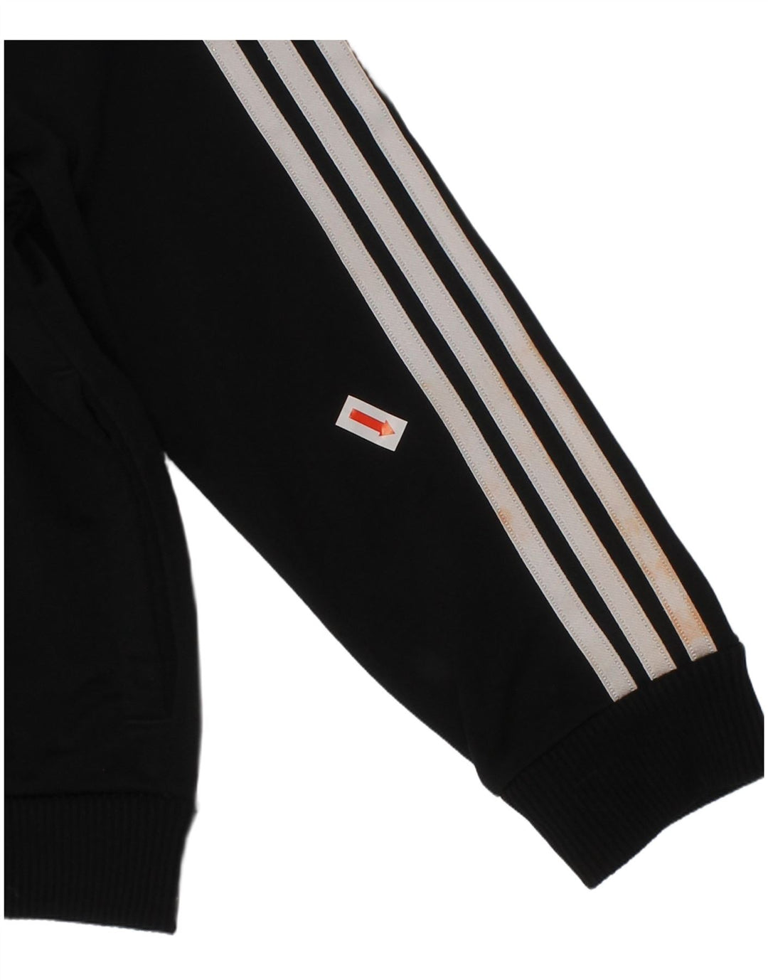 ADIDAS Boys Tracksuit Top Jacket 3-4 Years Black Polyester